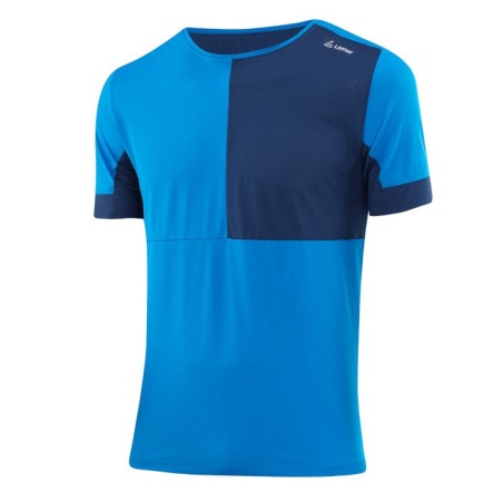 Löffler heren M Race Shirt Block Indigo
